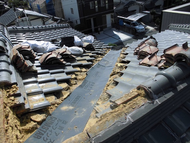 加古川市　谷　棟　ゴムアスルーフィング